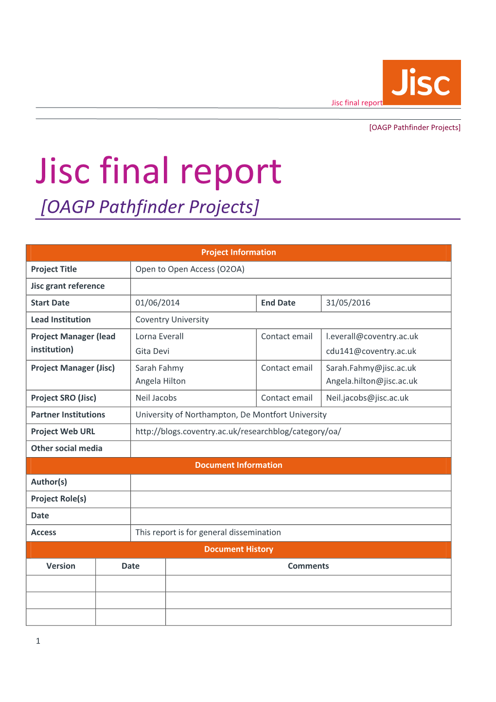 Jisc Final Report