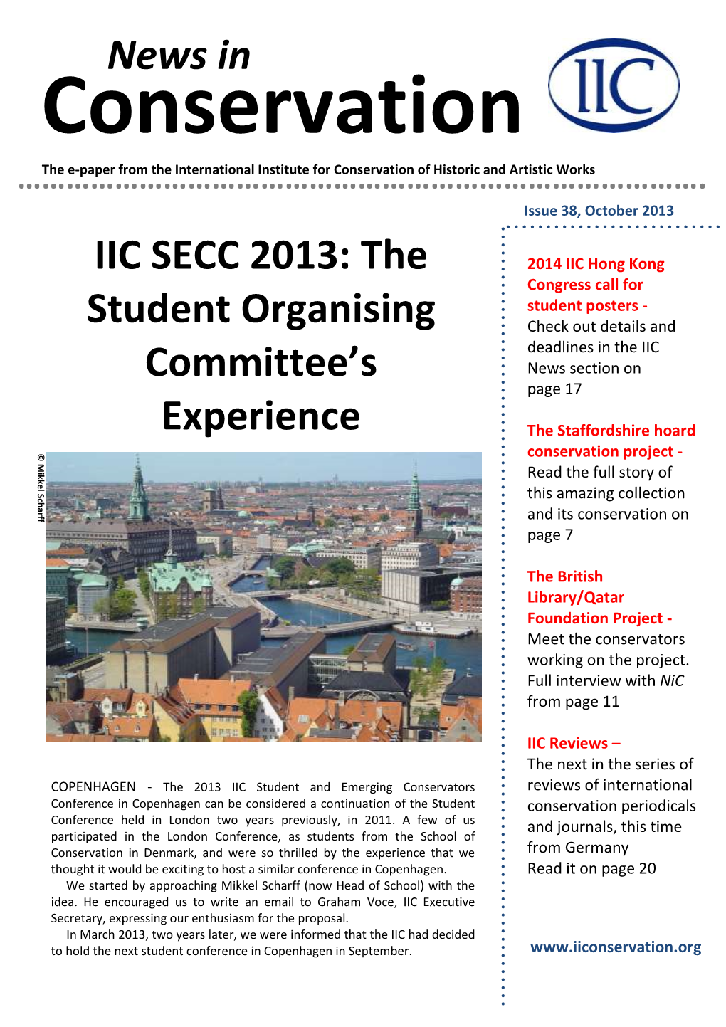 The Student Organising Committee's Experience News In