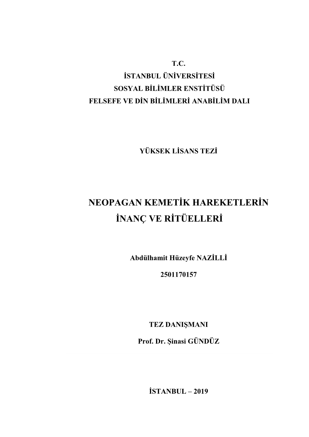 Neopagan Kemetik Hareketlerin Inanç Ve Ritüelleri