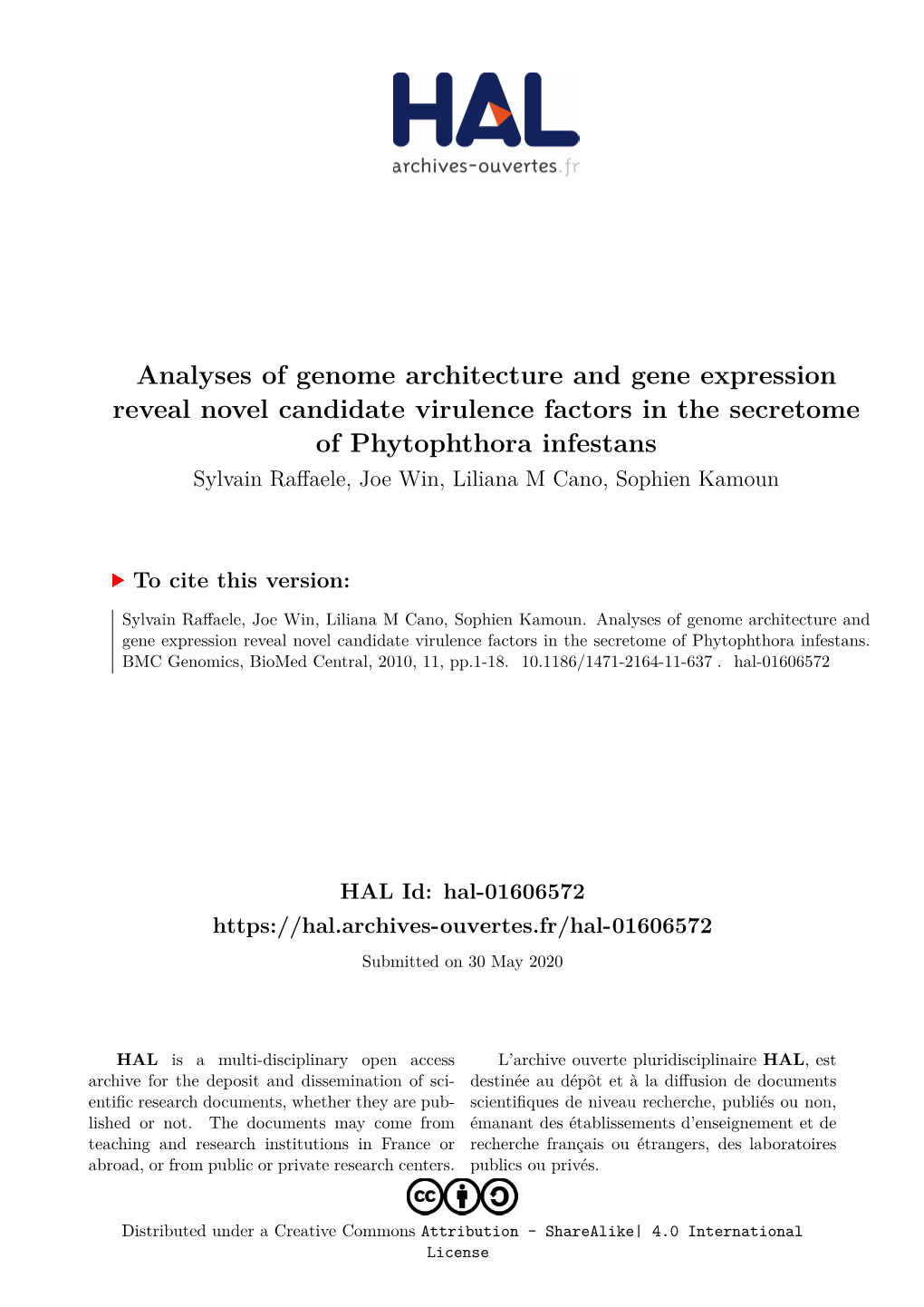 Analyses of Genome Architecture and Gene
