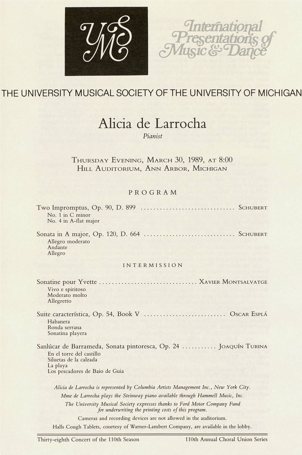 Alicia De Larrocha Pianist