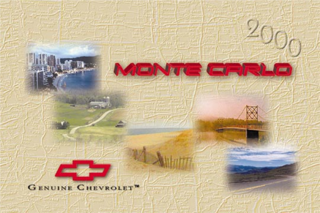 Owner's Manual,2000 Chevrolet Monte Carlo