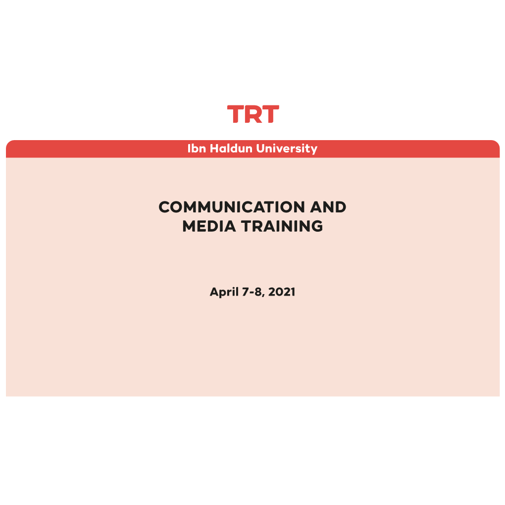 Communication and Media Training