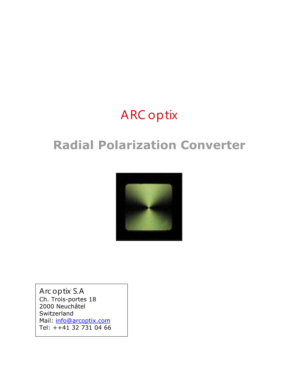 Radial Polarization Converter