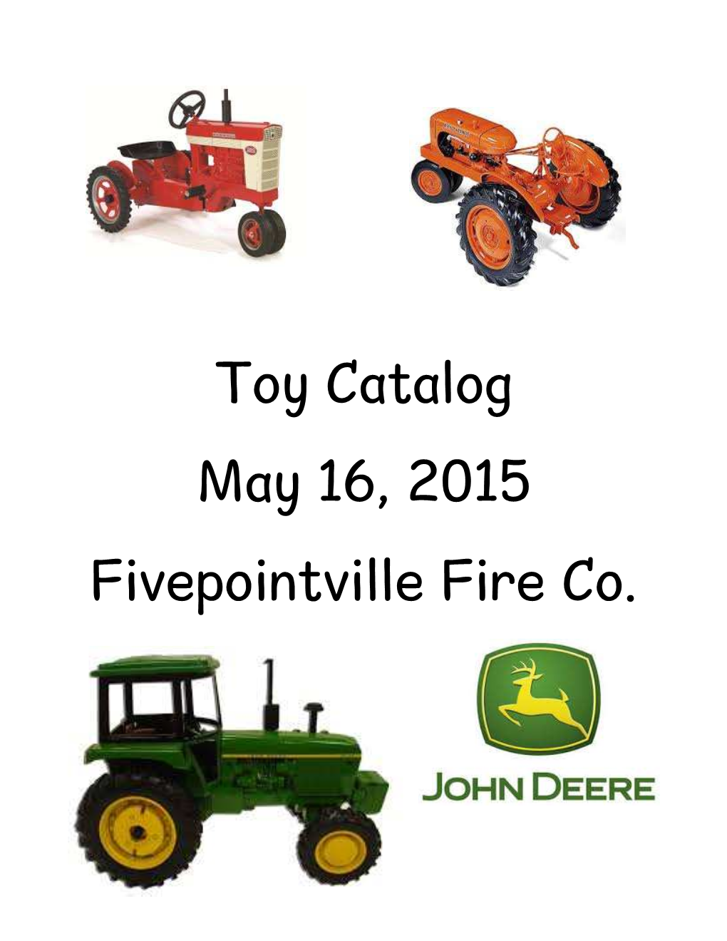 May 16, 2015 Toy Sale