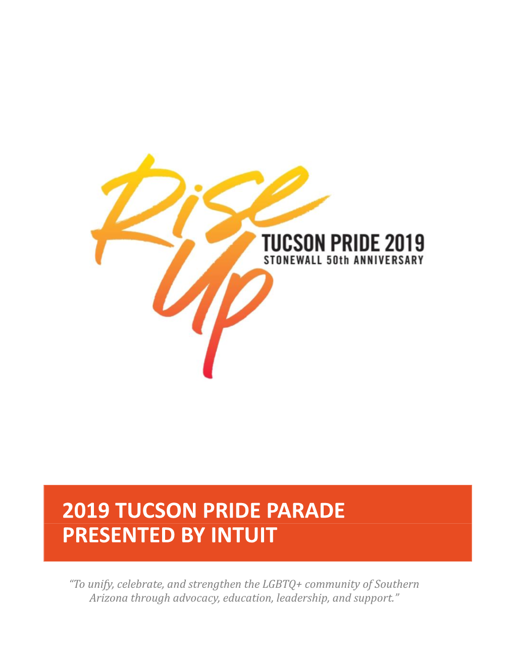 2019 Tucson Pride Parade Presented by Intuit