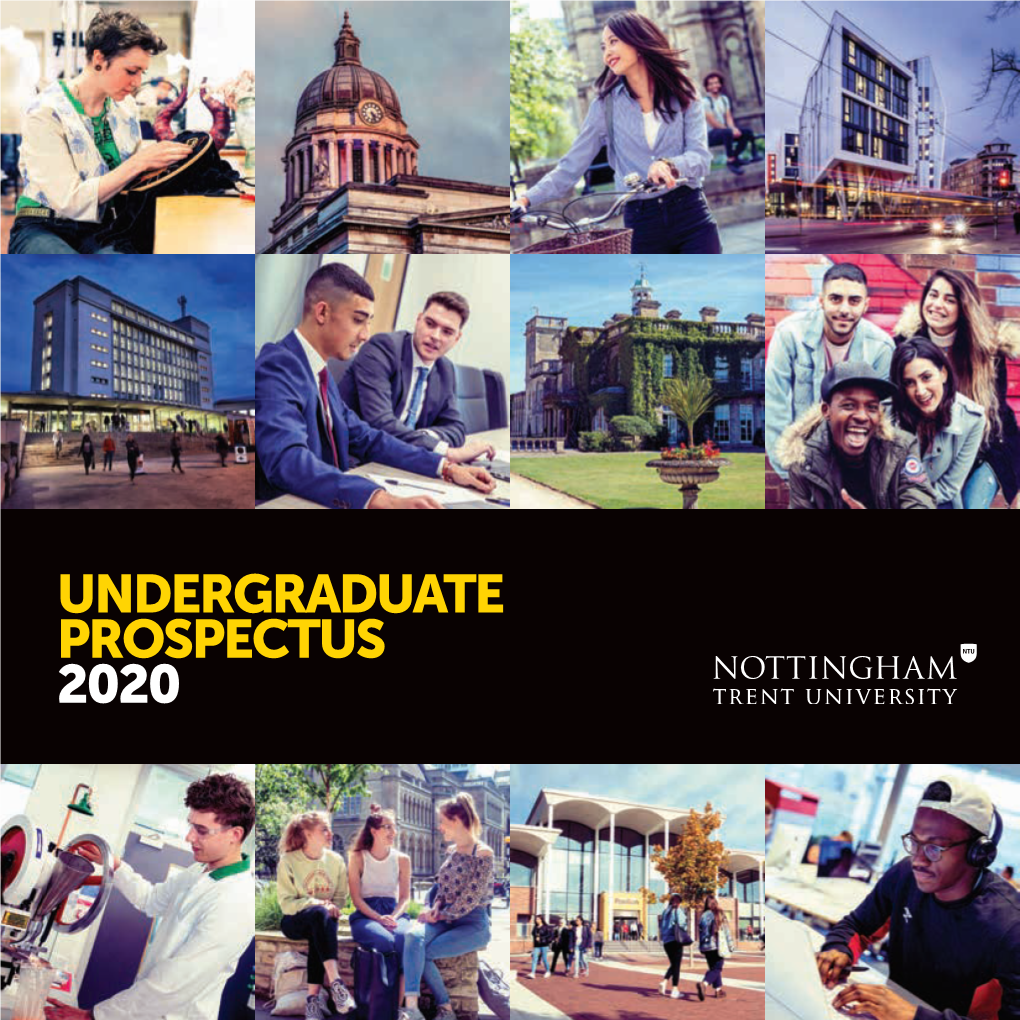 Undergraduate Prospectus 2020 Nottingham Trent University 2020