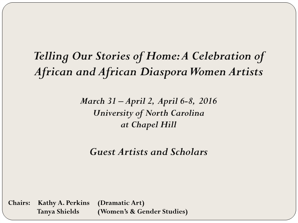 A Celebration of African and African Diaspora Women Artists