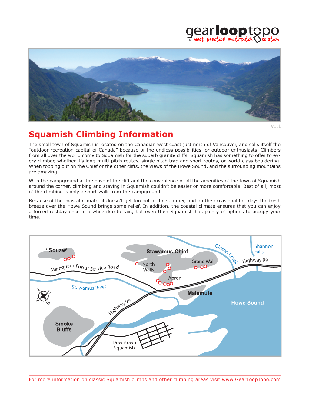 Squamish Climbing Information