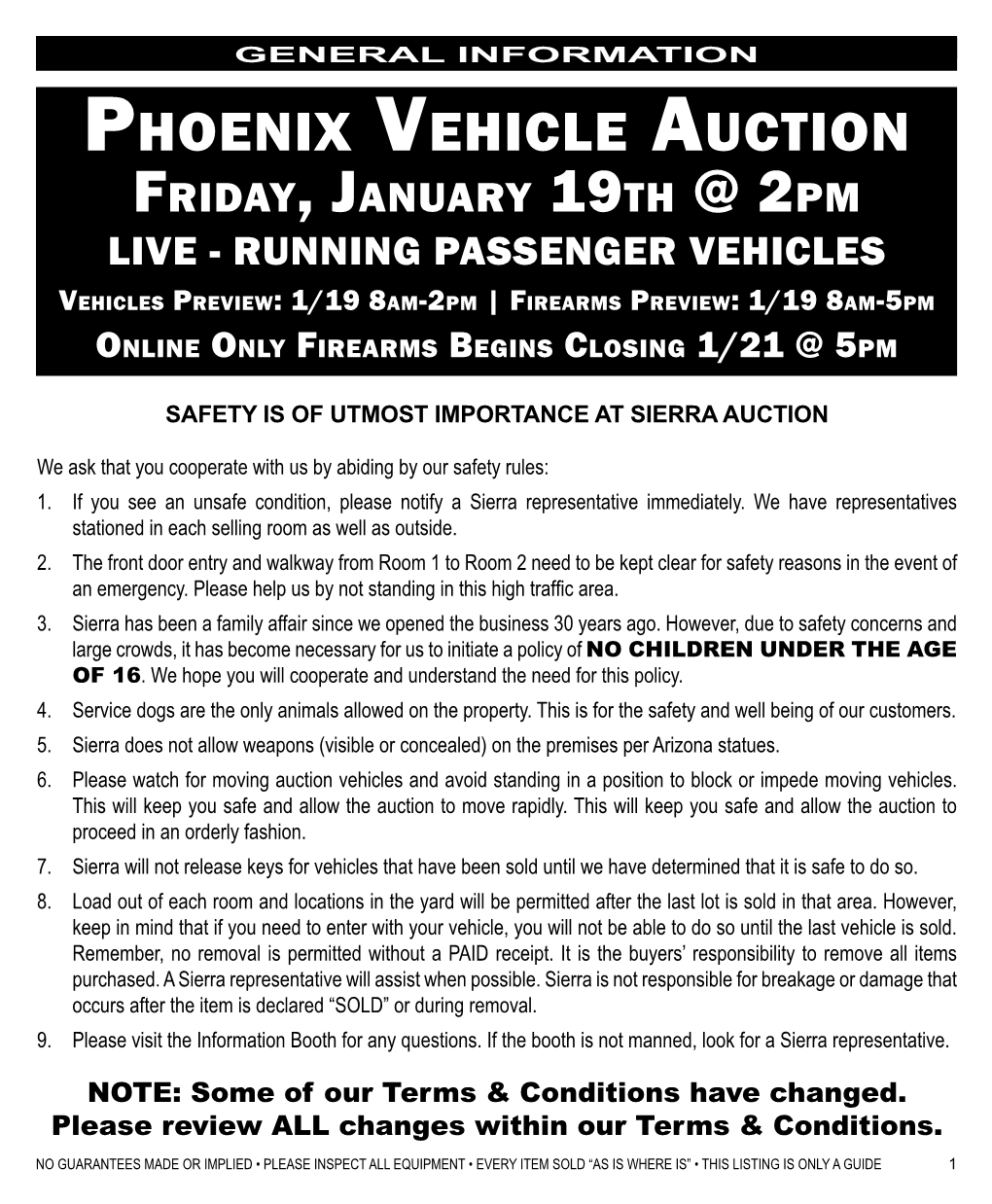 Phoenix Vehicle Auction