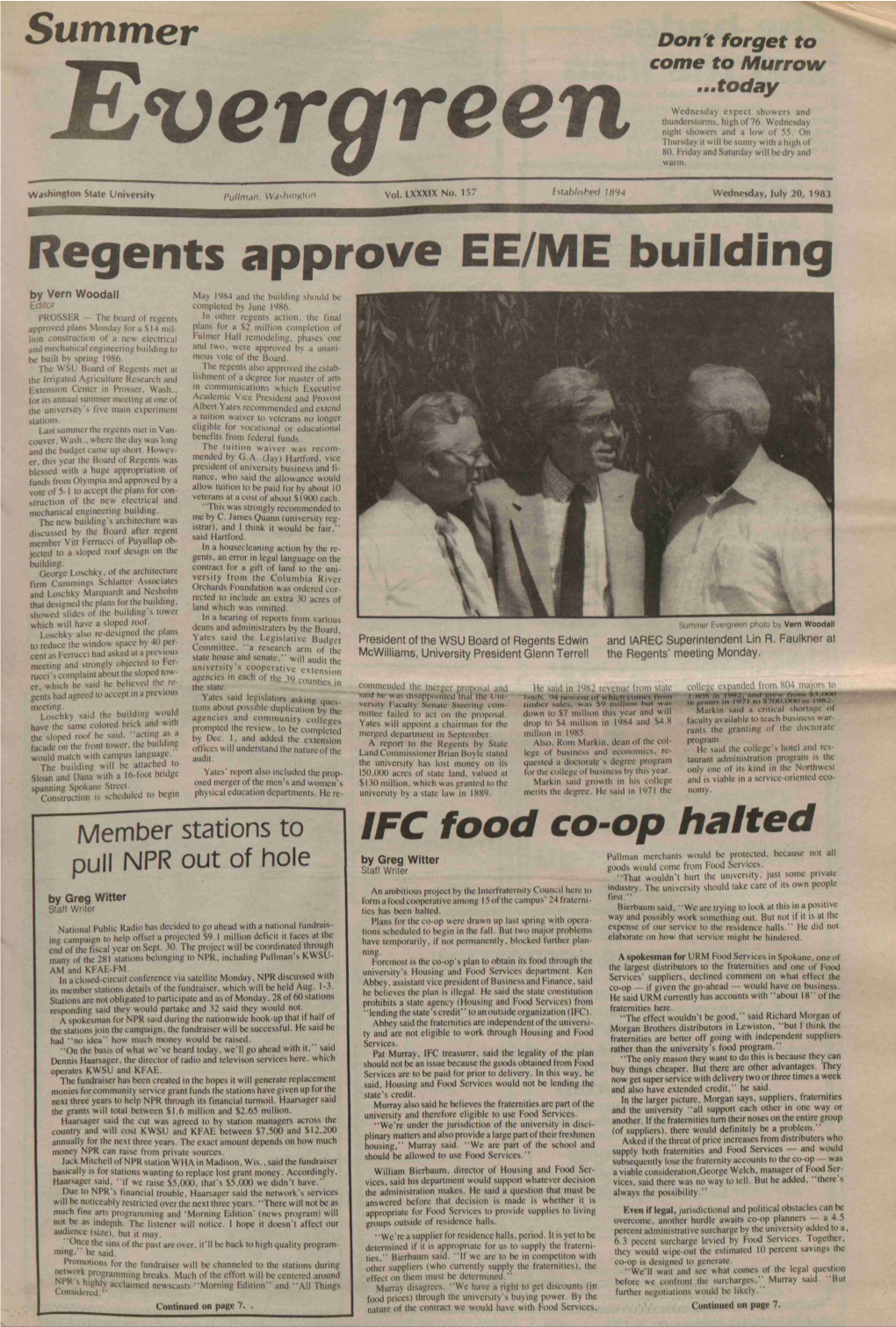 Regents Approve EE/ME Building