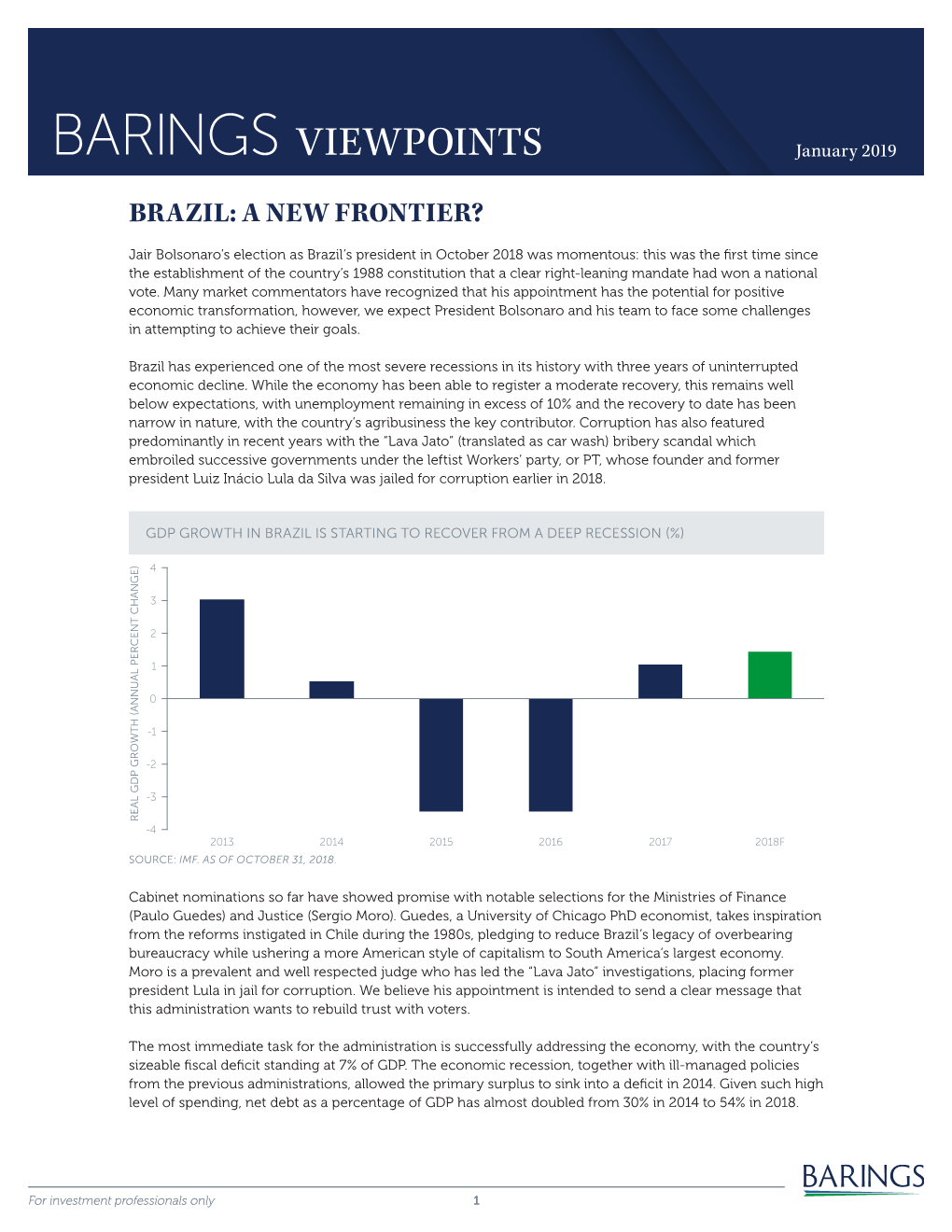 BARINGS VIEWPOINTS January 2019