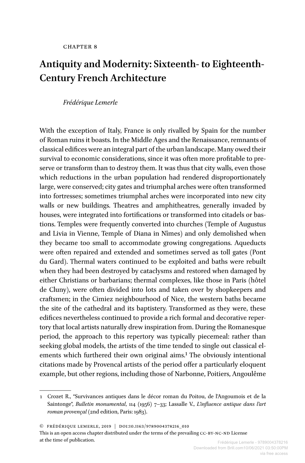 Downloaded from Brill.Com10/06/2021 03:50:00PM Via Free Access 188 Lemerle and Saintes, As Well As Burgundy Were Also Concerned