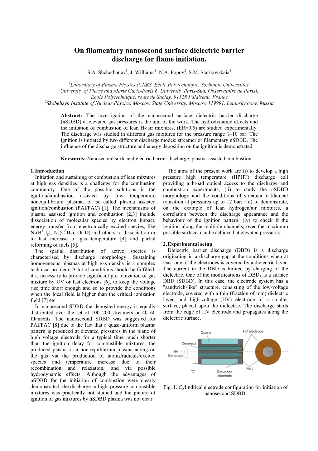 On Filamentary Nanosecond Surface Dielectric Barrier Discharge for Flame Initiation