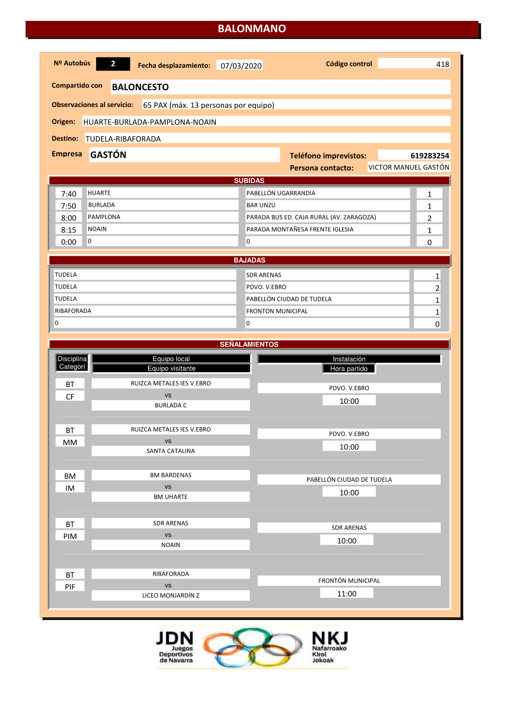 Autobuses JDN 7 Marzo