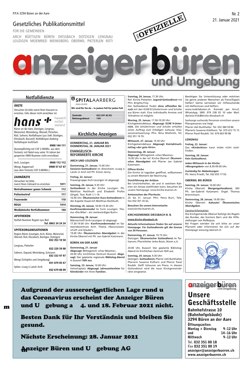 Anzeiger Büren & Umgebung Nr. 02