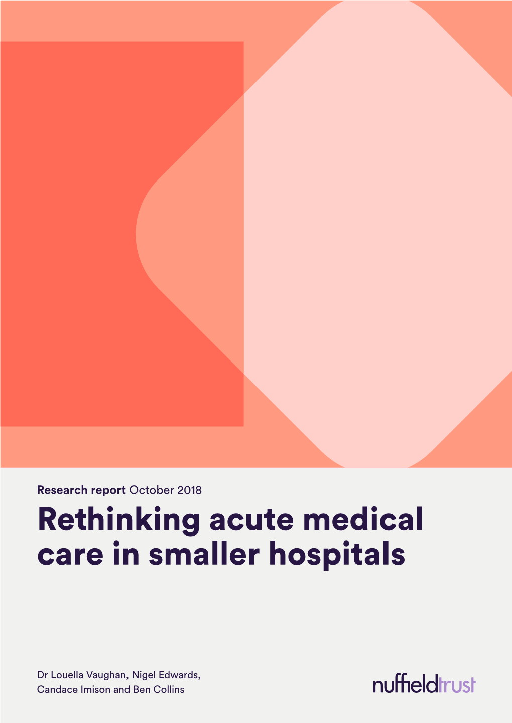 Rethinking Acute Medical Care in Smaller Hospitals