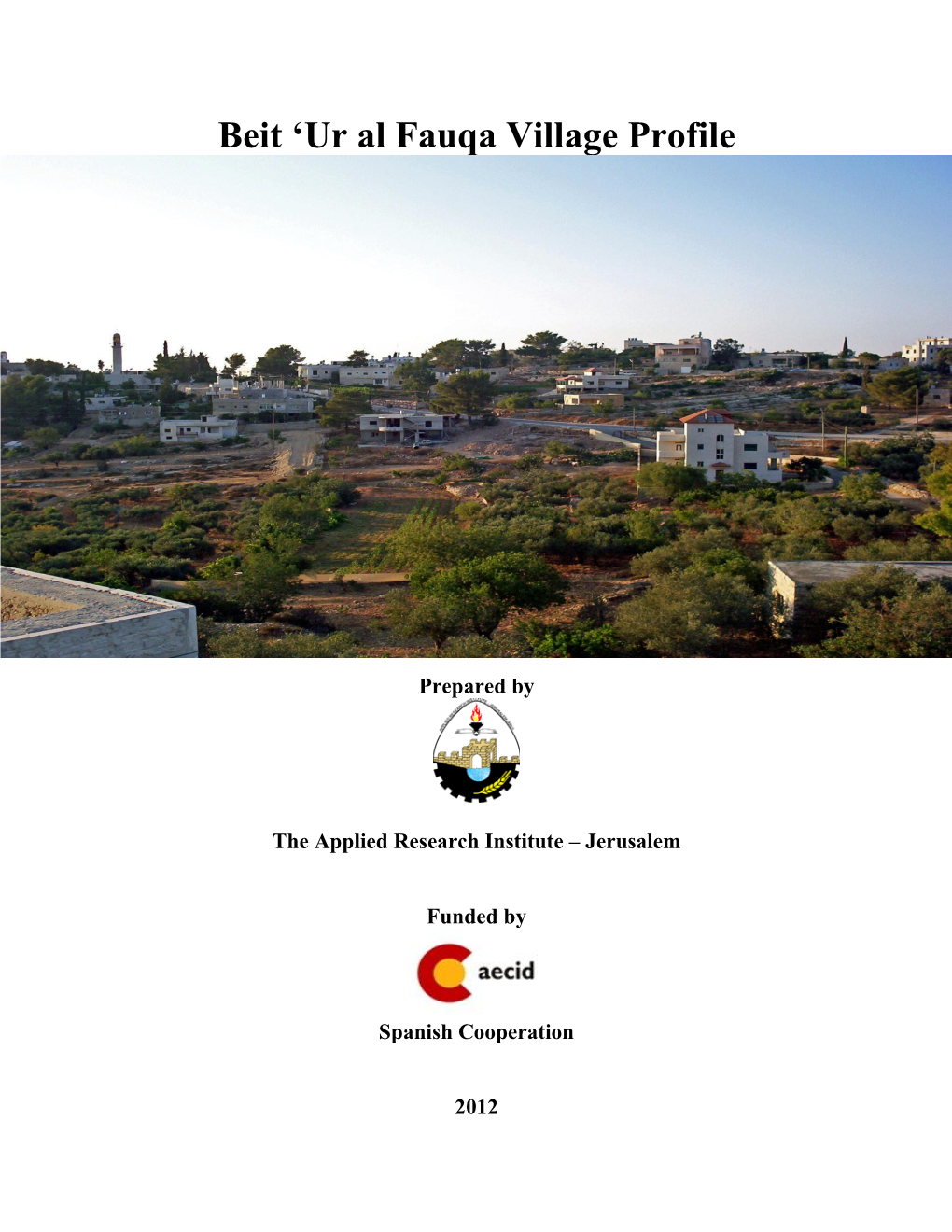 Beit 'Ur Al Fauqa Village Profile