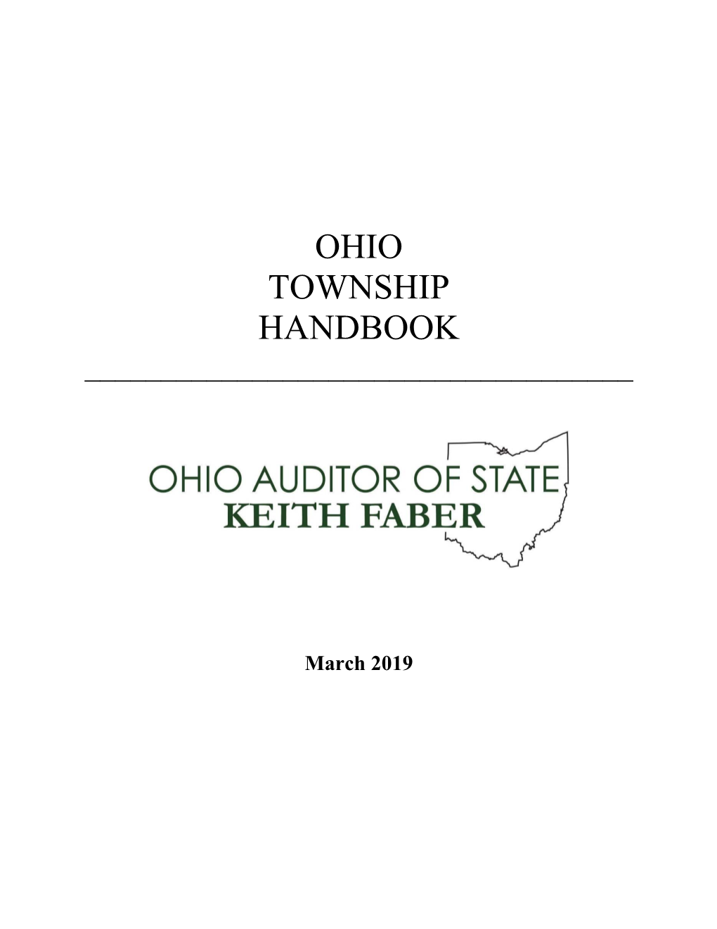 Ohio Township Handbook ______