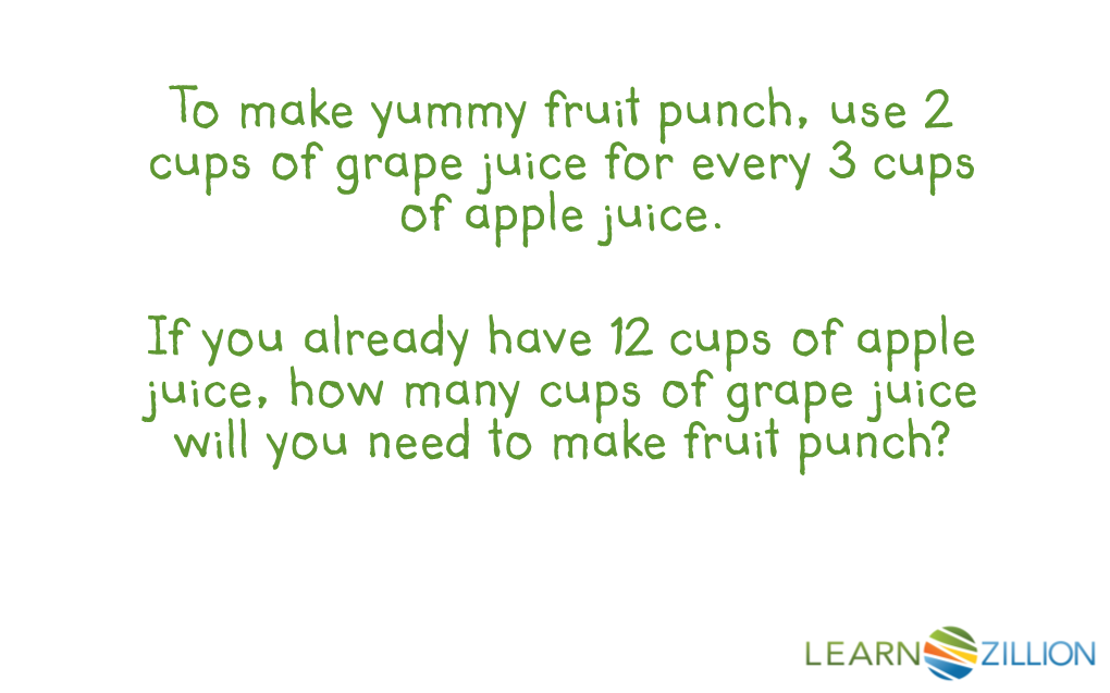 To Make Yummy Fruit Punch, Use 2 Cups of Grape Juice for Every 3 Cups of Apple Juice
