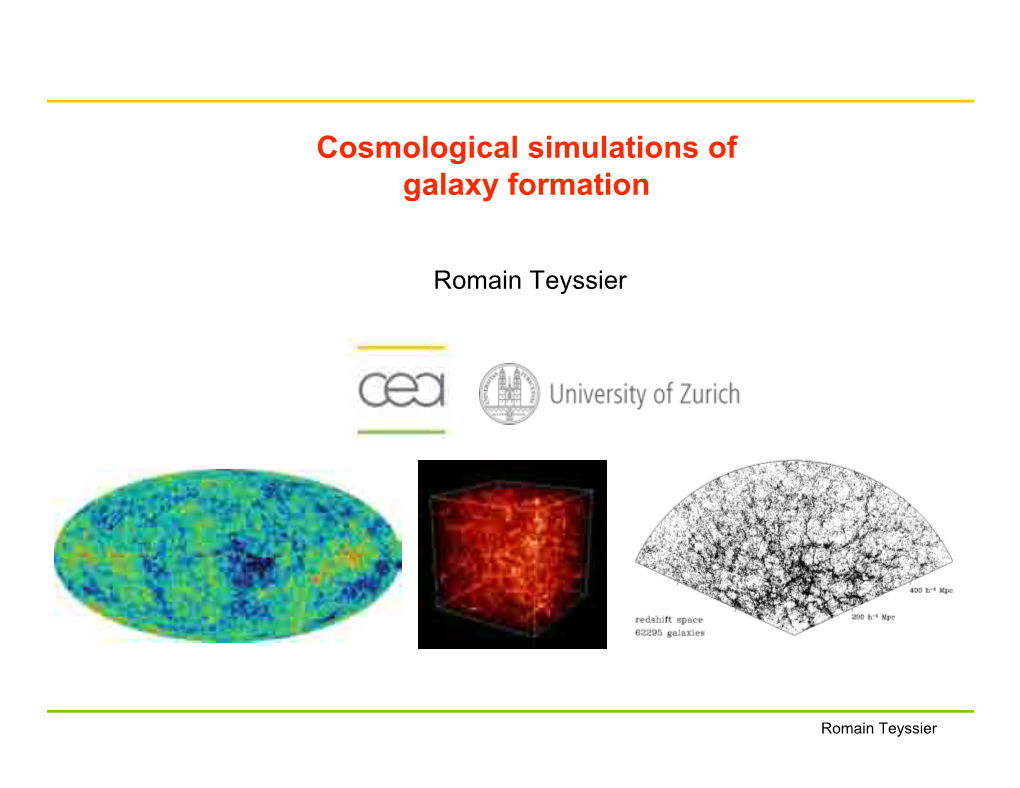 Cosmological Simulations of Galaxy Formation