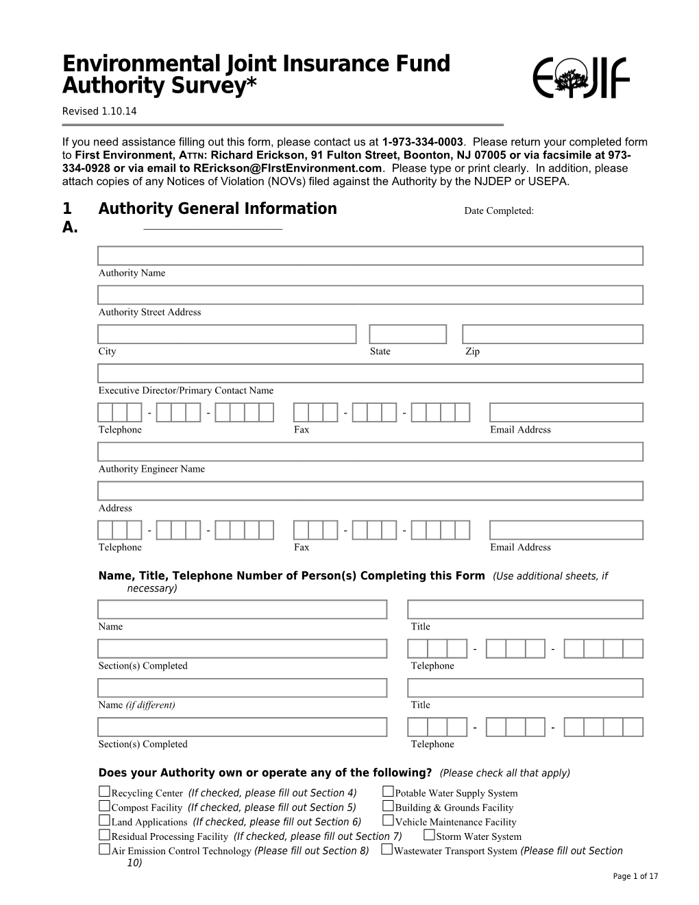 Environmental Joint Insurance Fund