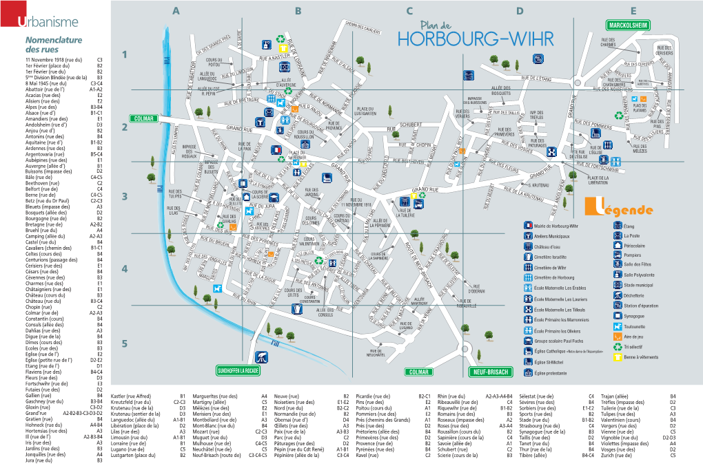 Plan De Horbourg Wihr 2014