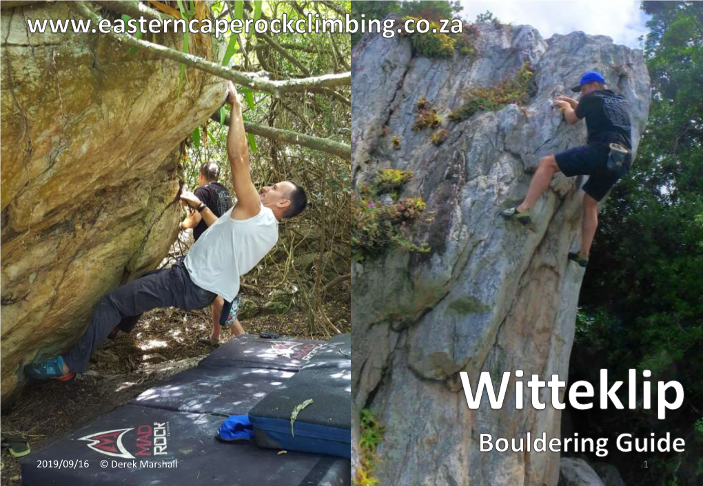 Witteklip Bouldering Guide