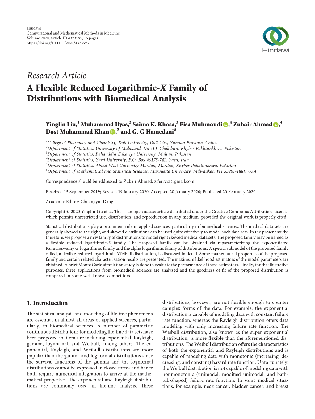 A Flexible Reduced Logarithmic-X Family of Distributions with Biomedical Analysis