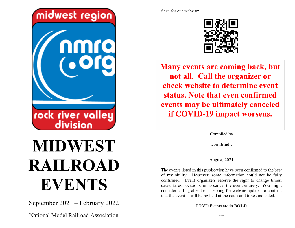 Midwest Railroad Events