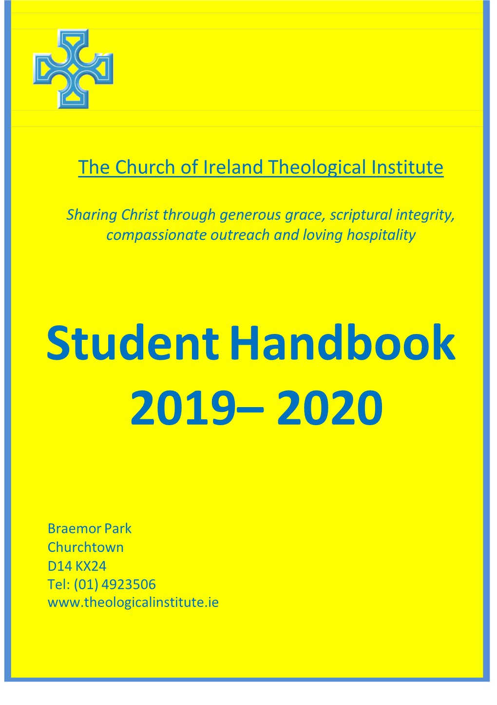 Student Handbook 2019– 2020