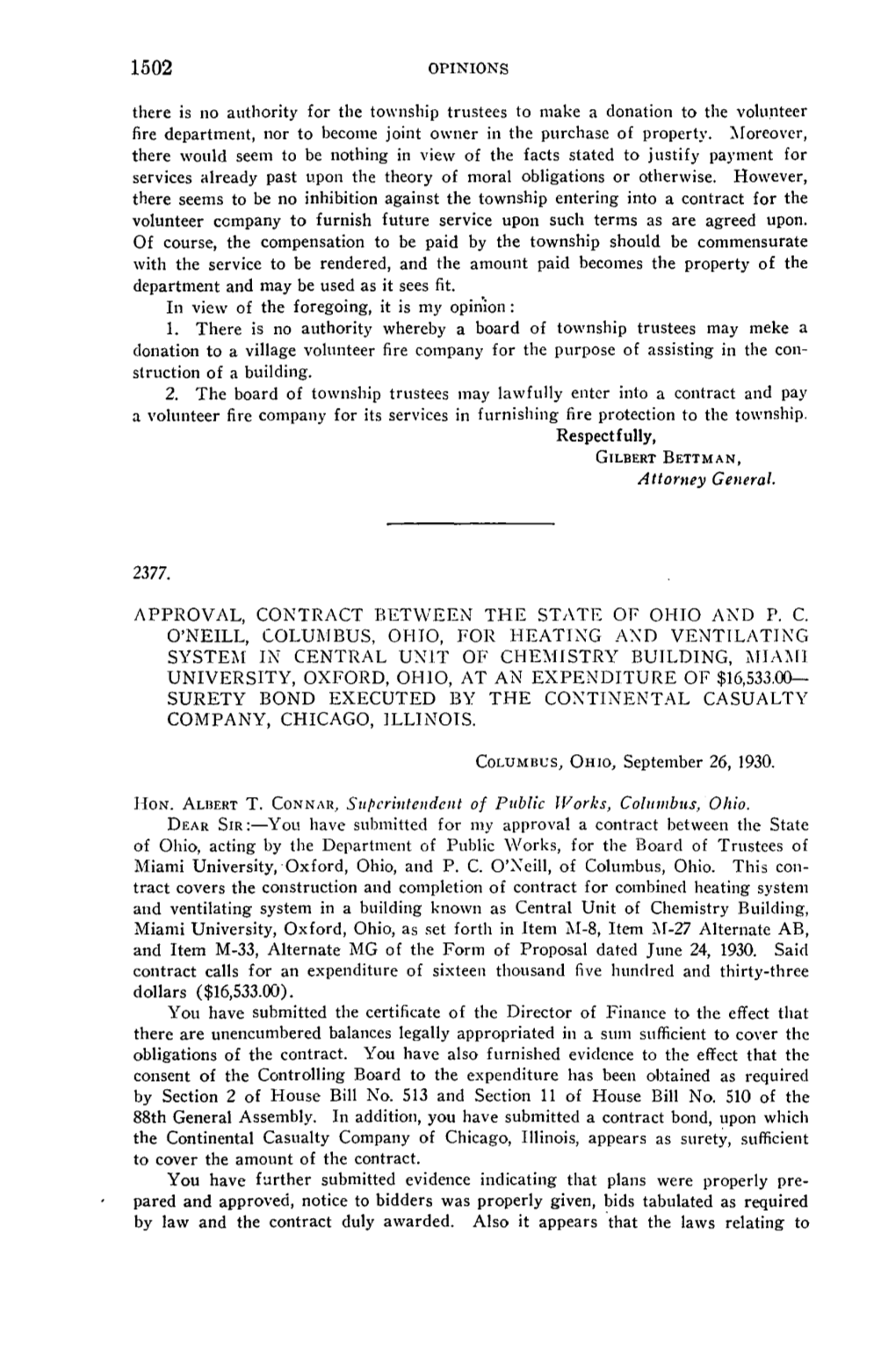 There Is No Authority for the Township Trustees to Make a Donation to the Volunteer Fire Department, Nor to Become Joint Owner in the Purchase of Property