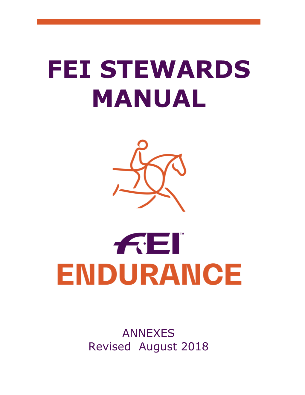 Endurance Stewards Manual Annex 2019.Pdf