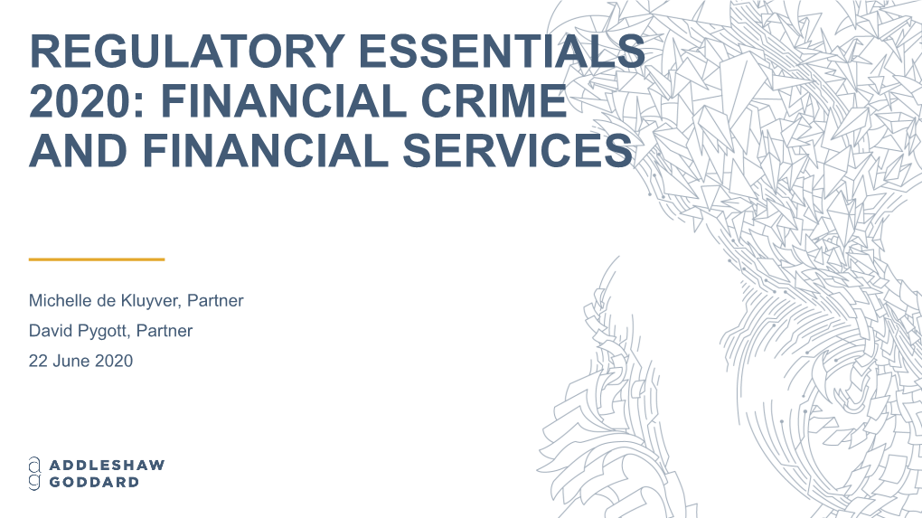 Financial Crime and Financial Services