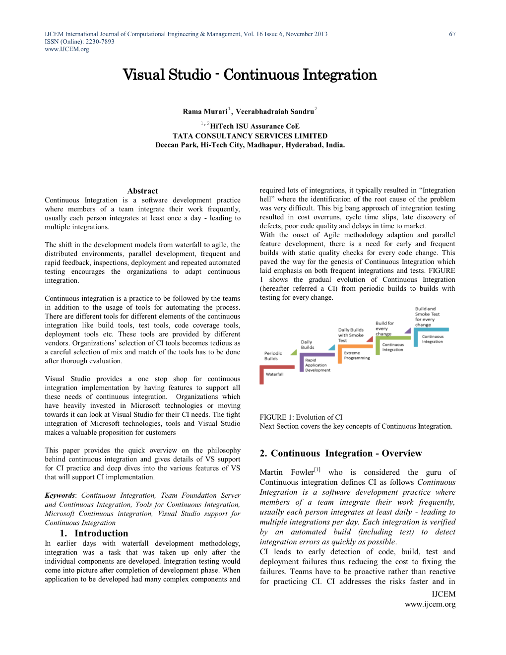 Visual Studio - Continuous Integration