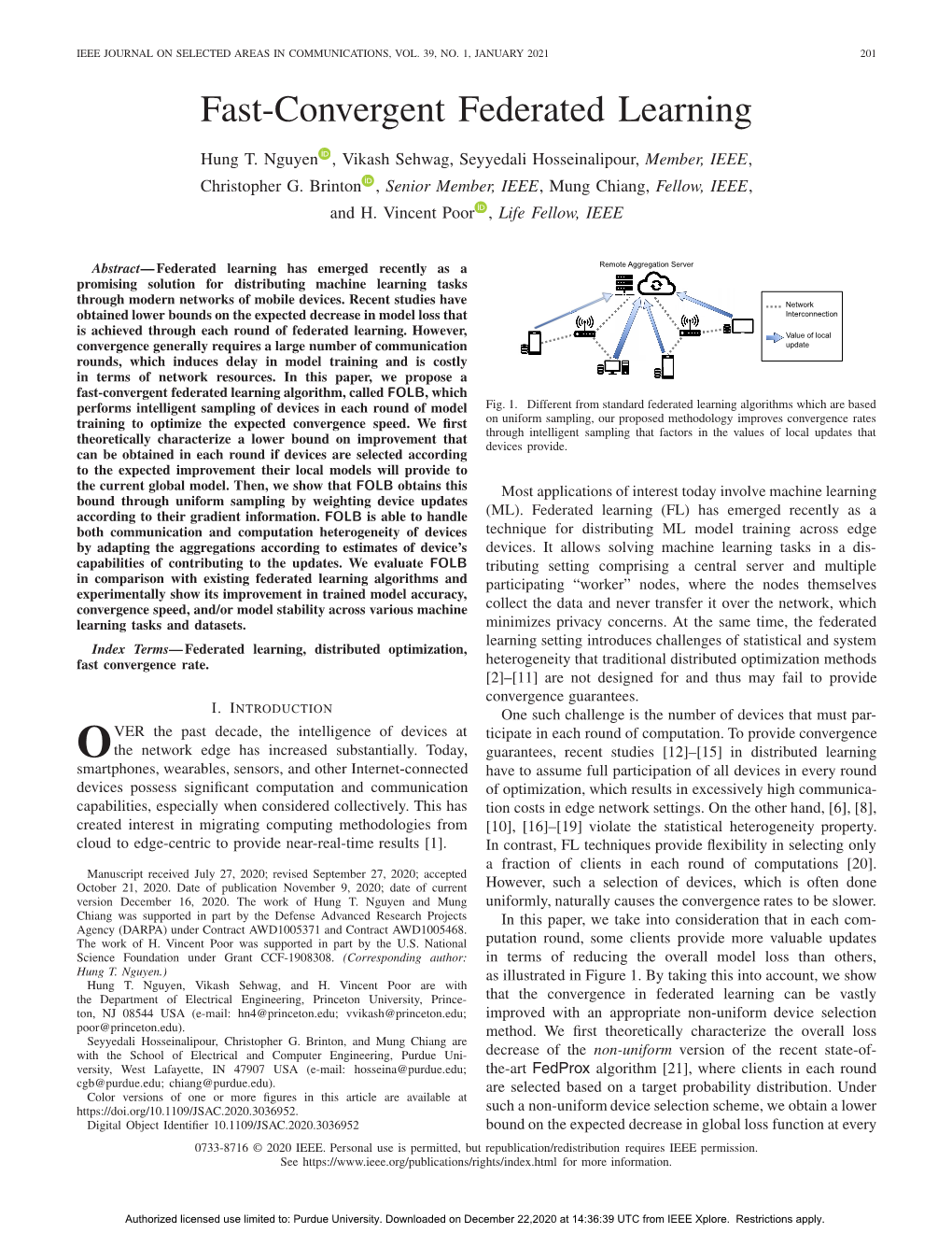 Fast-Convergent Federated Learning