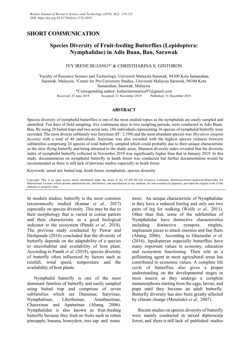 Comparative Distribution and Diversity of Bats From