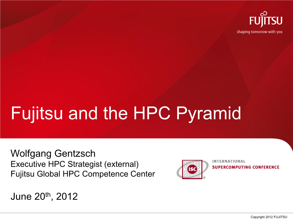 Fujitsu and the HPC Pyramid