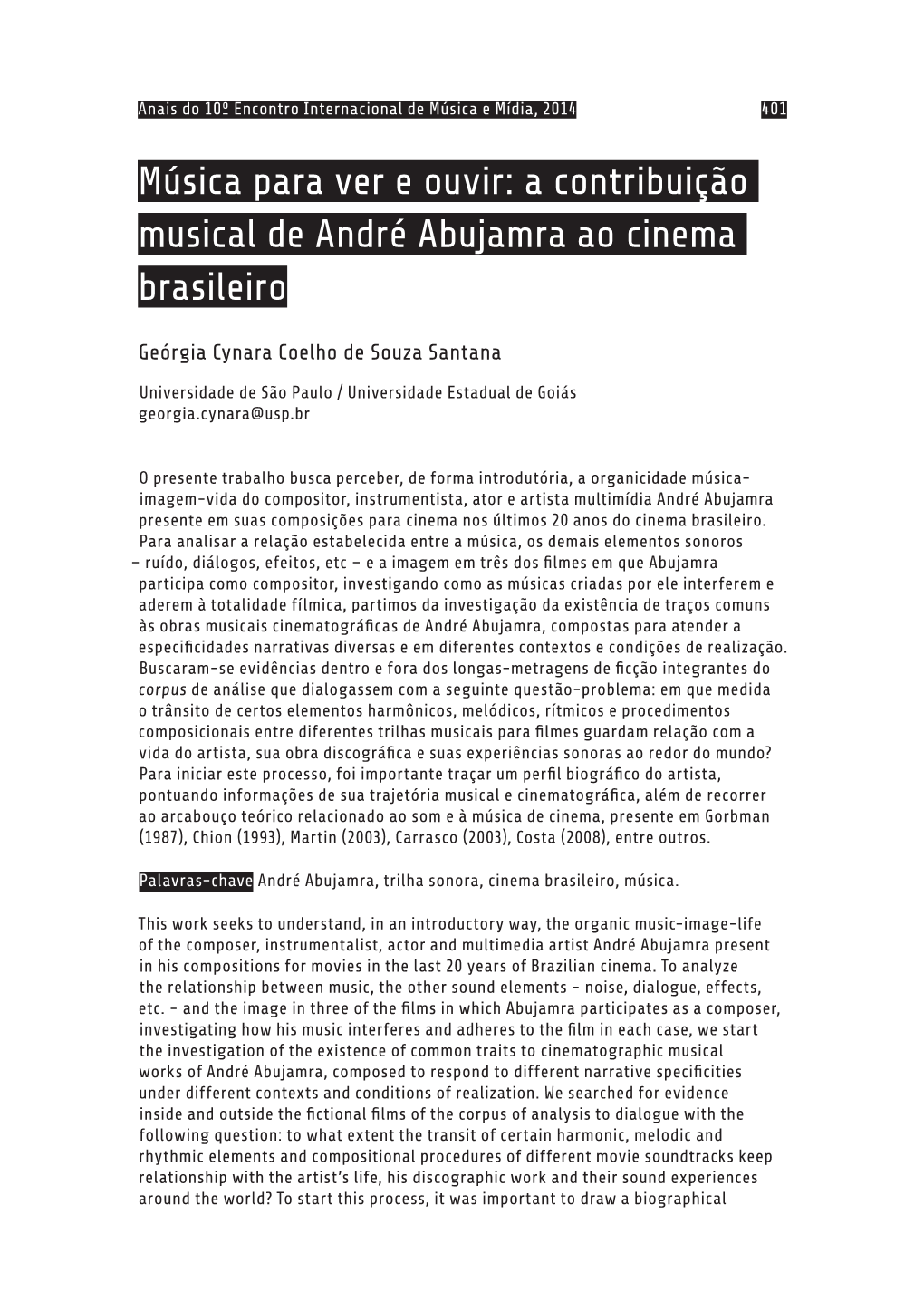 A Contribuição Musical De André Abujamra Ao Cinema Brasileiro