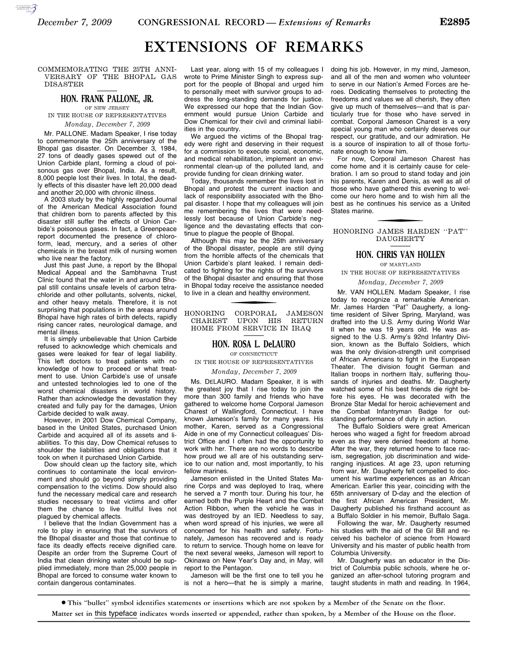 Extensions of Remarks E2895 EXTENSIONS of REMARKS