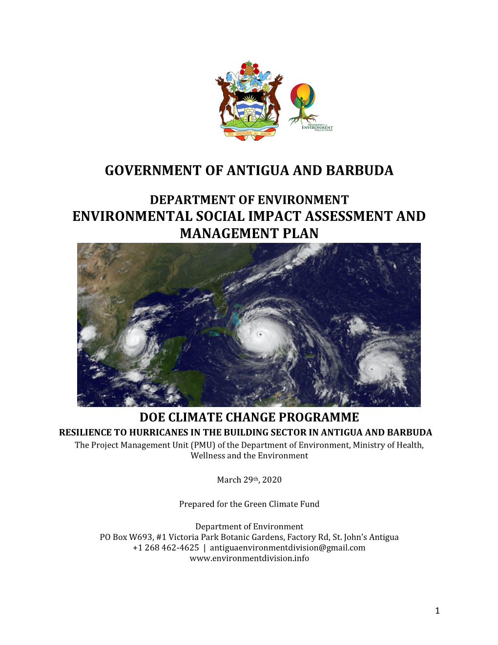 Environmental Social Impact Assessment and Management Plan