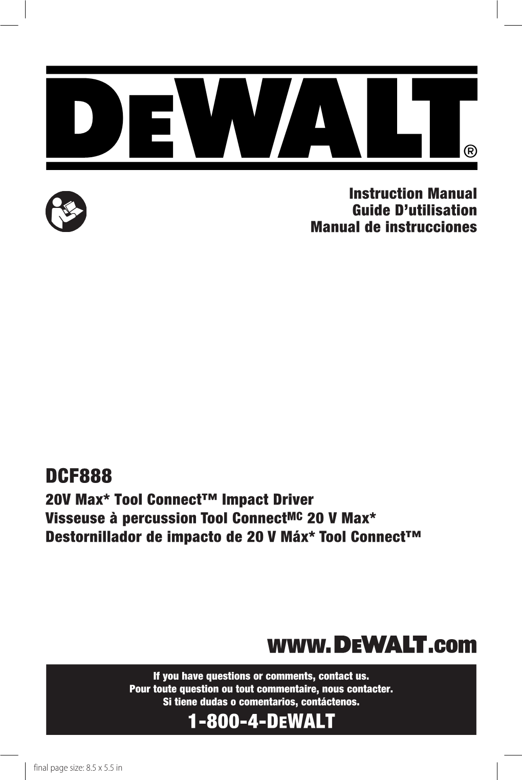 Dewalt Impact Driver Manual