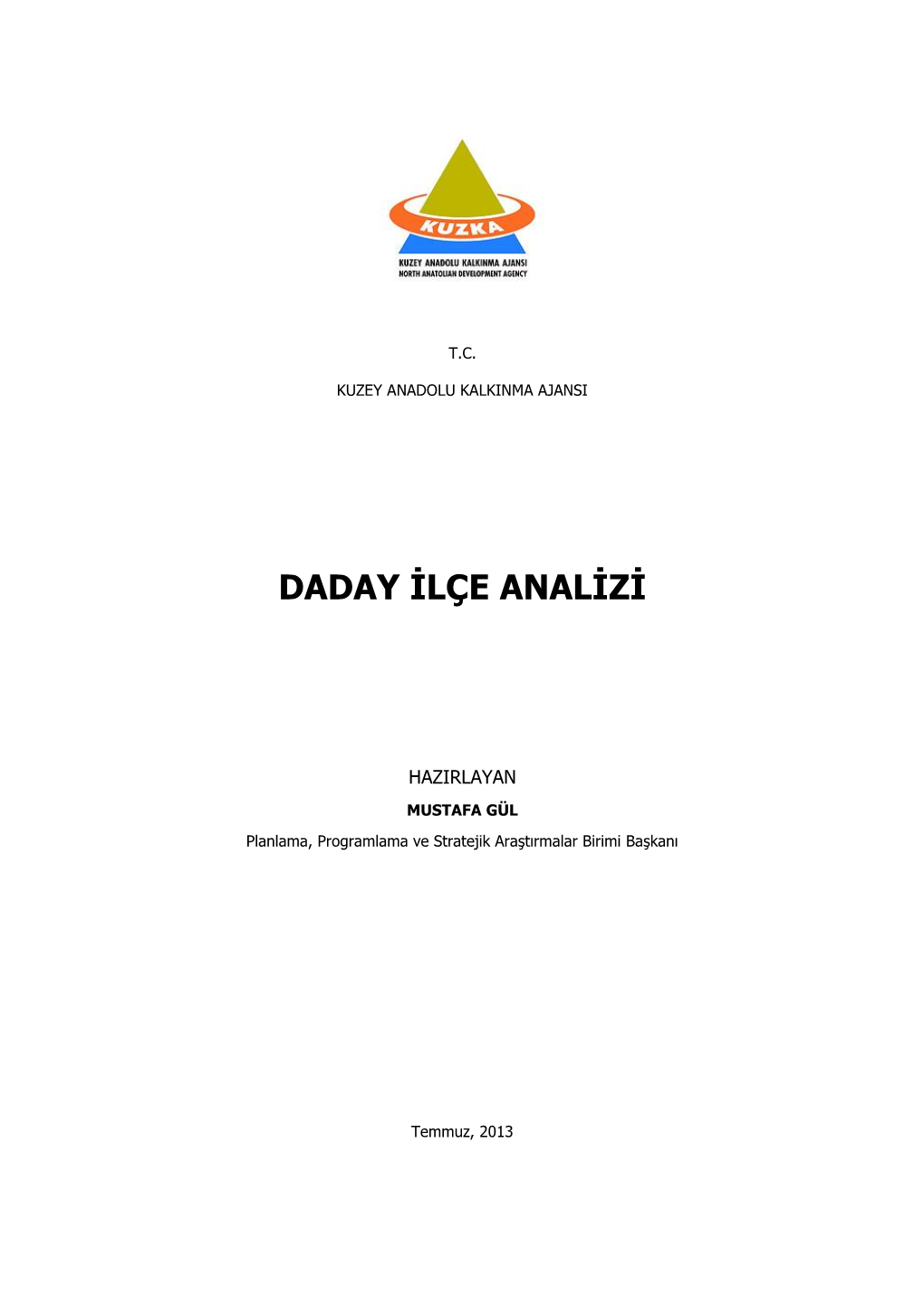 Daday İlçe Analizi 1.739 KB / .Pdf