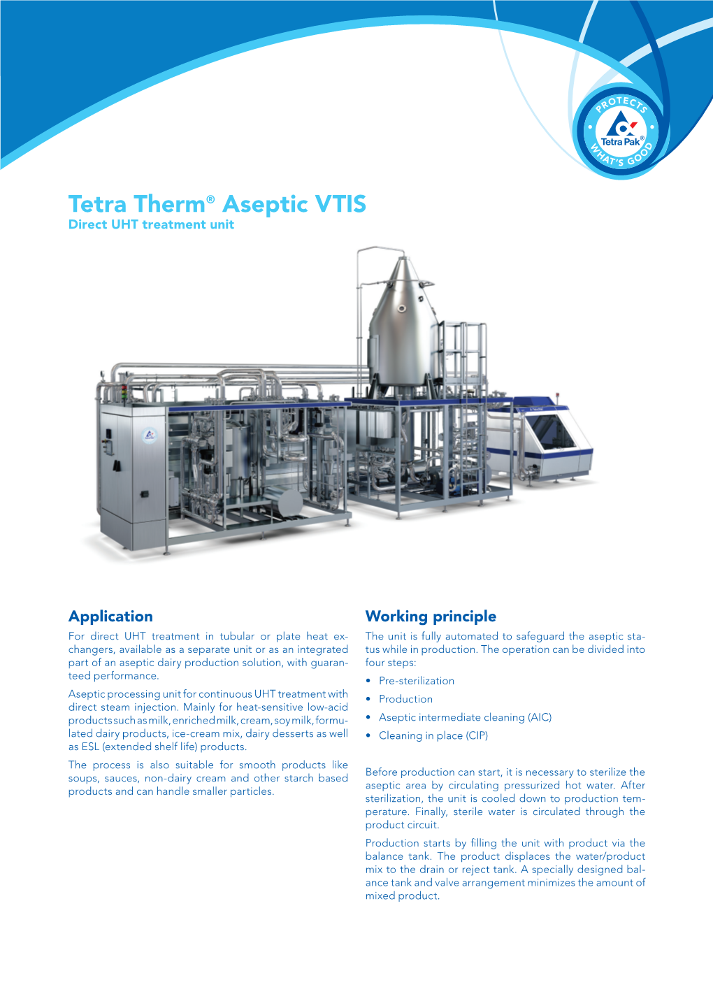 Tetra Therm® Aseptic VTIS Direct UHT Treatment Unit