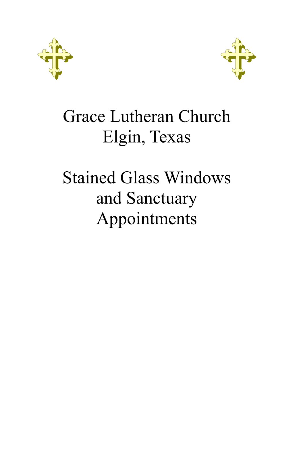 Stained Glass Windows and Sanctuary Appointments