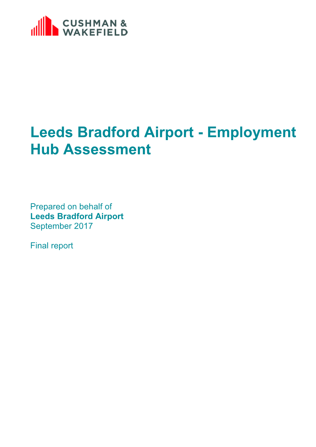 Report Re Leeds Bradford International Airport