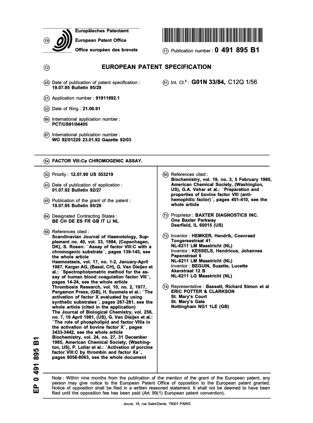 FACTOR VIII:Ca CHROMOGENIC ASSAY