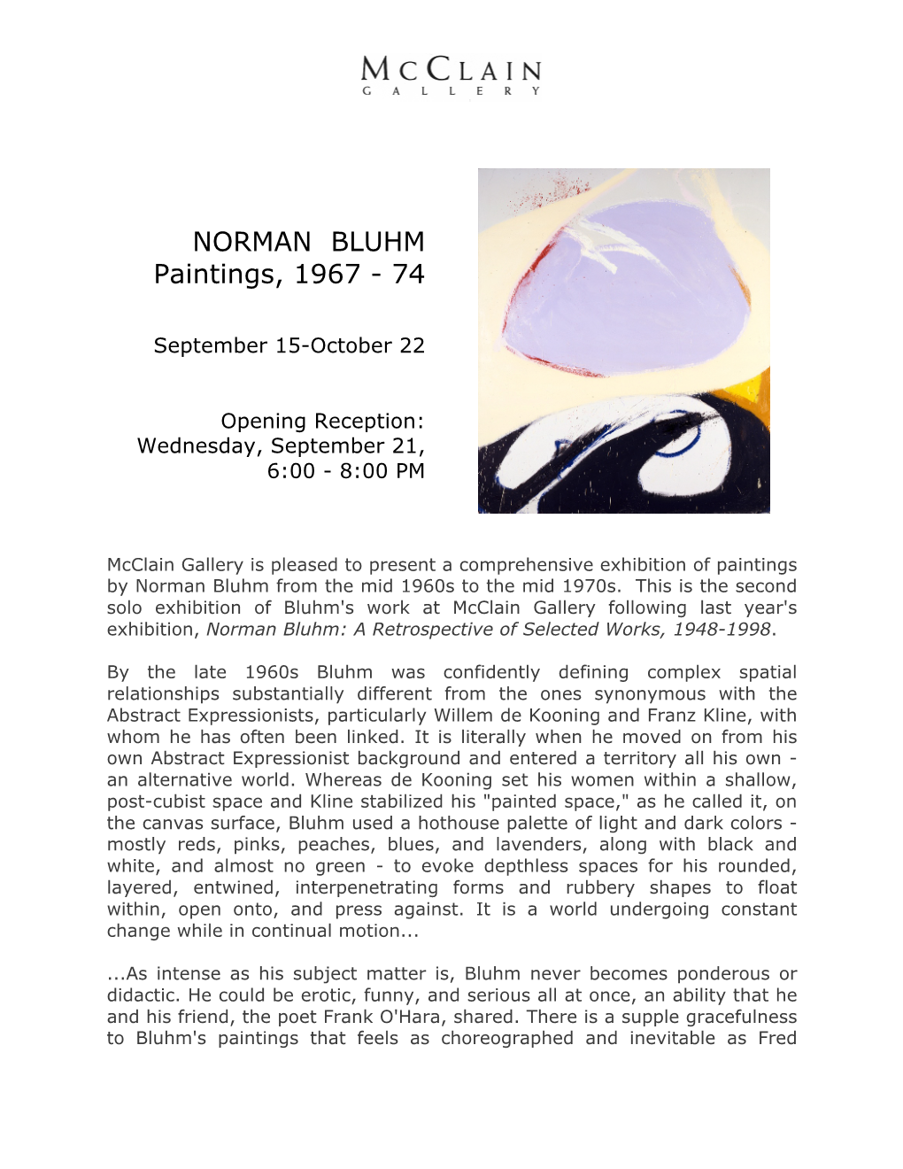 NORMAN BLUHM Email