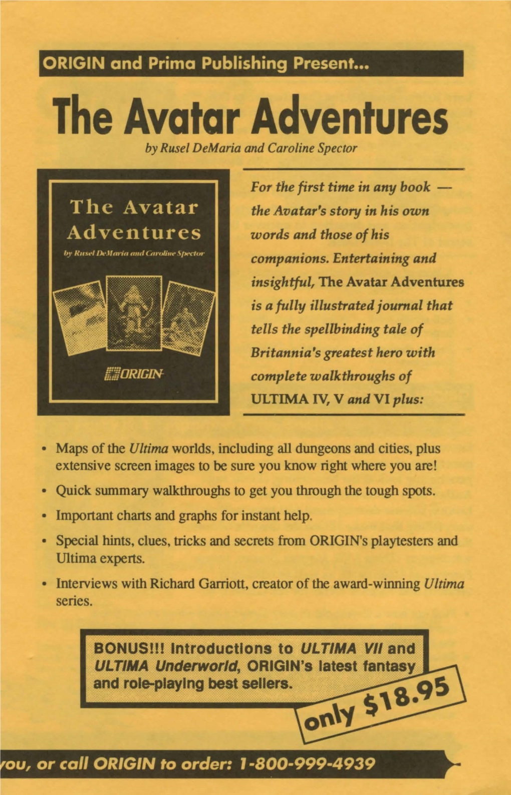 The Avatar Adventures by Ruse/ Demaria and Caroline Spector