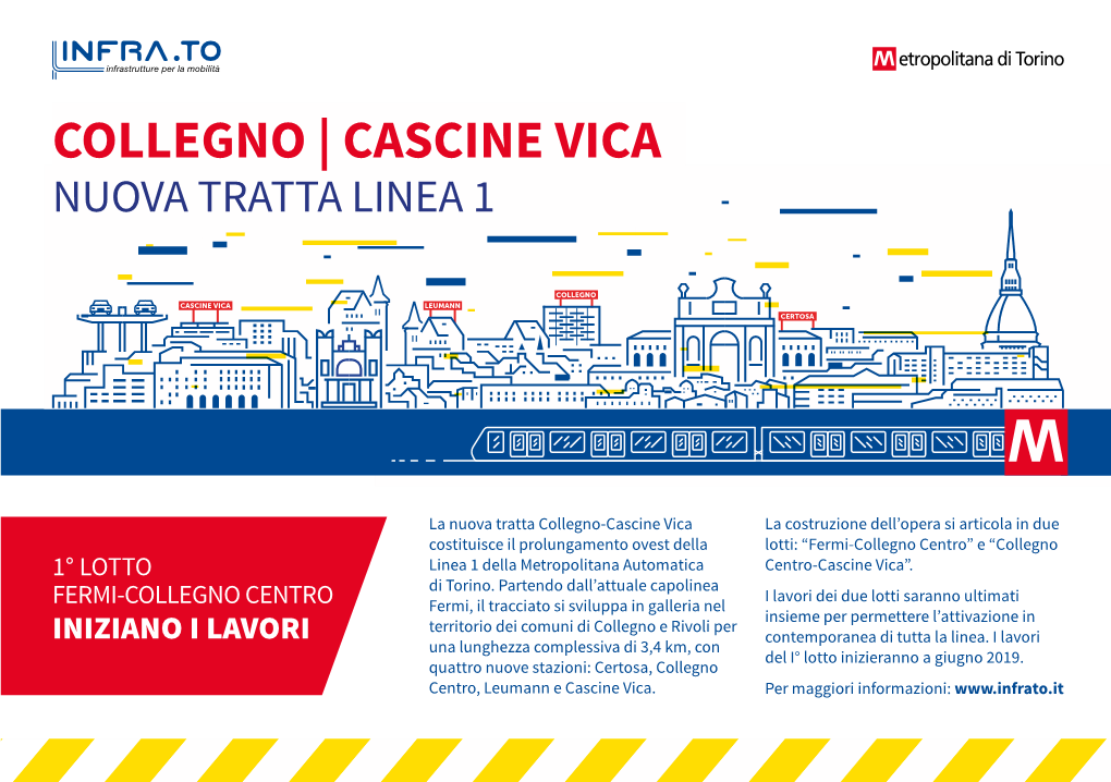 Collegno | Cascine Vica Nuova Tratta Linea 1